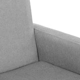 Rocking Chair Light Grey Fabric - Rear View