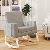 Rocking Chair Light Grey Fabric