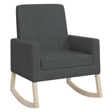 Rocking Chair Dark Grey Fabric - Front View