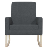 Rocking Chair Dark Grey Fabric