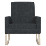 Rocking Chair Black Fabric - Side View