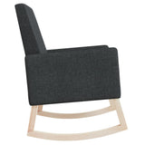 Rocking Chair Black Fabric - Top-Down View