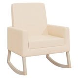 Rocking Chair Cream Fabric - Front View