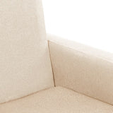 Rocking Chair Cream Fabric - Rear View