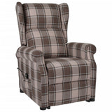 Stand up Chair Beige Fabric - Front View