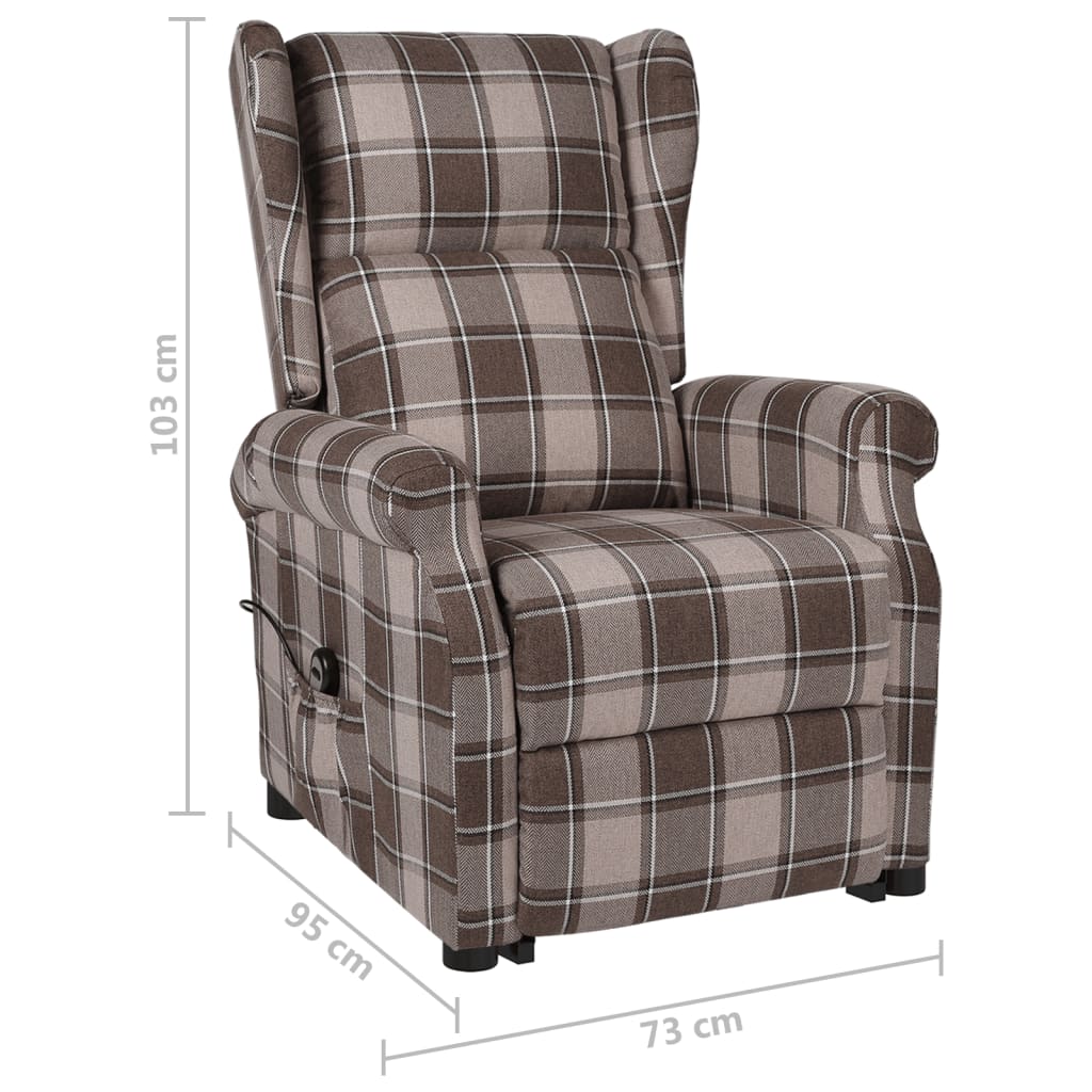 Stand up Chair Beige Fabric