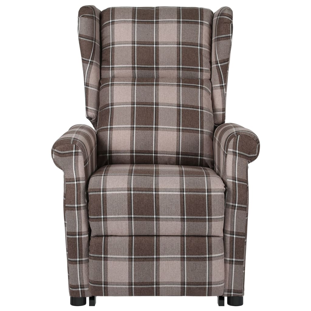 Stand up Massage Chair Beige Fabric