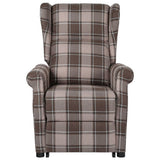 Stand up Massage Chair Beige Fabric - Side View