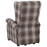 Stand up Massage Chair Beige Fabric - 45-Degree Angle