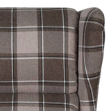 Stand up Massage Chair Beige Fabric - Rear View