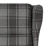 Stand up Massage Chair Grey Fabric - Rear View