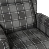 Stand up Massage Chair Grey Fabric - Close-Up Angle