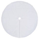 Christmas Tree Skirt White 122 cm Faux Fur