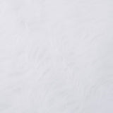 Christmas Tree Skirt White 150 cm Faux Fur - 45-Degree Angle