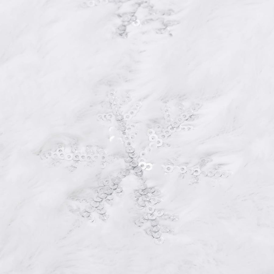 Luxury Christmas Tree Skirt White 90 cm Faux Fur