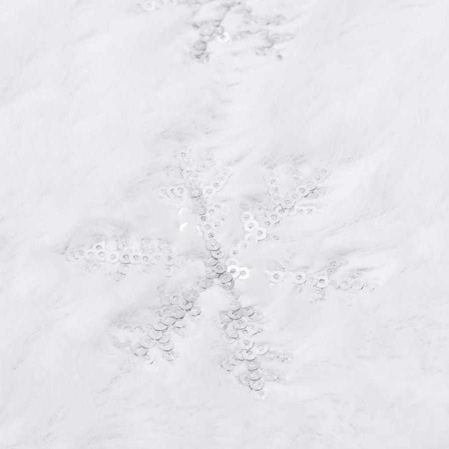 Luxury Christmas Tree Skirt White 122 cm Faux Fur