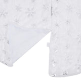 Luxury Christmas Tree Skirt White 150 cm Faux Fur - Side View