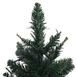 Artificial Pre-lit Christmas Tree with Stands Green 90 cm PVC - Top-Down View