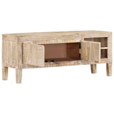 TV Cabinet 110x35x46 cm Solid Wood Mango - Front View