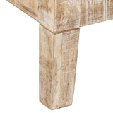 TV Cabinet 110x35x46 cm Solid Wood Mango - Close-Up Angle