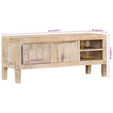 TV Cabinet 110x35x46 cm Solid Wood Mango - Extra Image