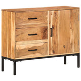 Sideboard 88x30x73 cm Solid Acacia Wood - Low Angle