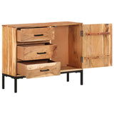 Sideboard 88x30x73 cm Solid Acacia Wood - Side View