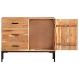 Sideboard 88x30x73 cm Solid Acacia Wood - Top-Down View