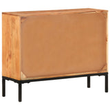 Sideboard 88x30x73 cm Solid Acacia Wood - Low Angle