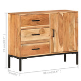 Sideboard 88x30x73 cm Solid Acacia Wood