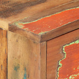 Sideboard 88x30x73 cm Solid Reclaimed  Wood - Rear View