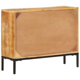 Sideboard 88x30x73 cm Solid Reclaimed  Wood - Low Angle