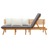 Garden Day Bed 200x65 cm Solid Wood Acacia - Top-Down View