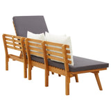 Garden Day Bed 200x65 cm Solid Wood Acacia - Close-Up Angle