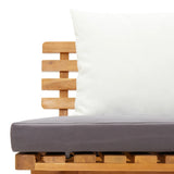 Garden Day Bed 200x65 cm Solid Wood Acacia - Low Angle