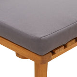 Garden Day Bed 200x65 cm Solid Wood Acacia - Extra Image