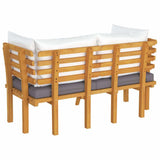 2-Seater Garden Sofa with Cushions Solid Acacia Wood