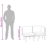 2 Piece Garden Lounge Set with Cushions Solid Acacia Wood - Extra Image