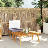2 Piece Garden Lounge Set with Cushions Solid Acacia Wood