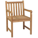 Garden Chairs 8 pcs with Anthracite Cushions Solid Teak Wood - Top-Down View