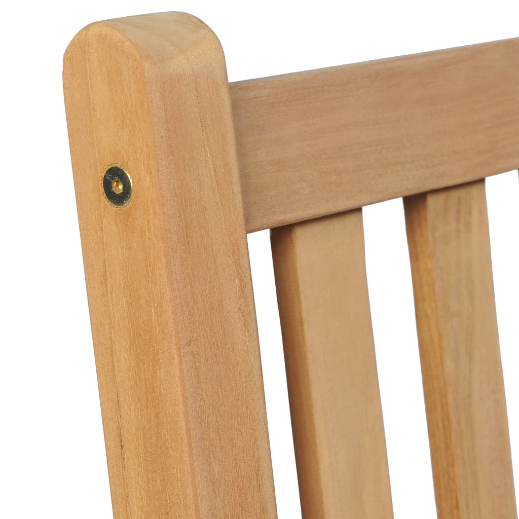 Garden Chairs 8 pcs with Anthracite Cushions Solid Teak Wood