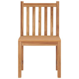 Garden Chairs 8 pcs Solid Teak Wood - Side View
