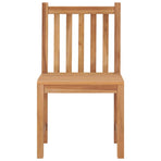 Garden Chairs 4 pcs with Cushions Solid Teak Wood
