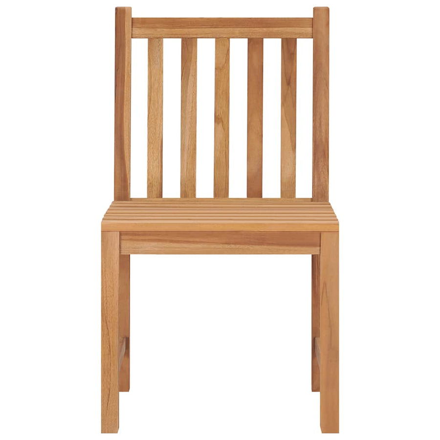 Garden Chairs 4 pcs with Cushions Solid Teak Wood