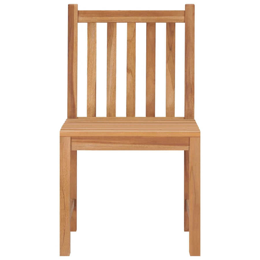 Garden Chairs 4 pcs with Cushions Solid Teak Wood
