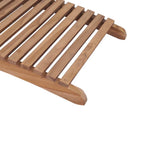 Folding Sun Loungers 2 pcs Solid Teak Wood - Extra Image