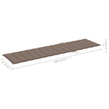 Sun Loungers 2 pcs with Taupe Cushion Solid Teak Wood - Extra Image