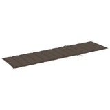 Sun Loungers 2 pcs with Taupe Cushion Solid Teak Wood
