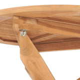 5 Piece Garden Dining Set Solid Wood Teak - Extra Image