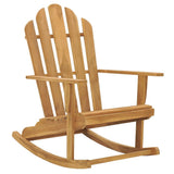 Adirondack Rocking Chairs 2 pcs Solid Wood Teak - Front View